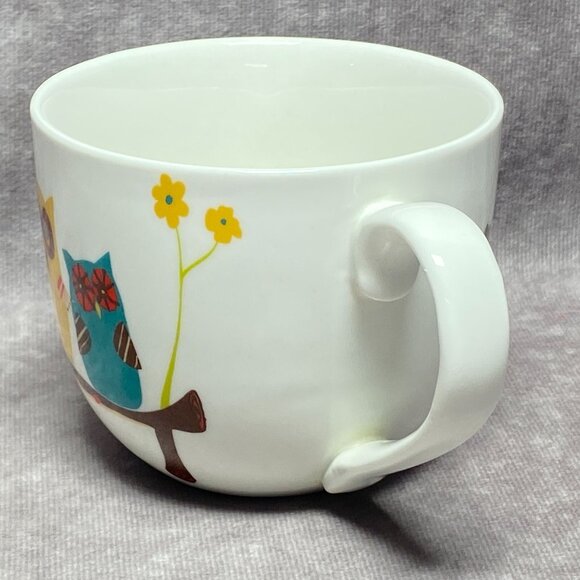 Colorful Owl Ceramic Coffee Mug by Just Mugs 14 oz Cup - Picture 7 of 12
